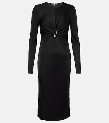 Abito midi Safety Pin in jersey | Versace