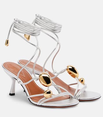 Sandalen Gleam 65 aus Metallic-Leder | Zimmermann