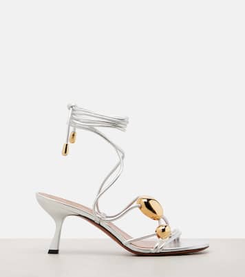 Sandalen Gleam 65 aus Metallic-Leder | Zimmermann
