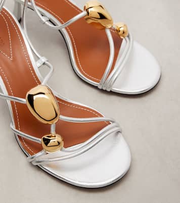 Sandalen Gleam 65 aus Metallic-Leder | Zimmermann