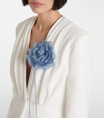 Broche Jessy en soie à fleur | Max Mara