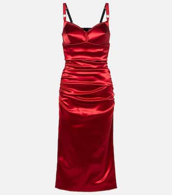 Robe midi en satin | Dolce&Gabbana