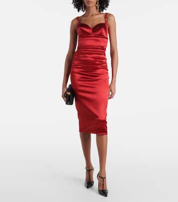 Robe midi en satin | Dolce&Gabbana