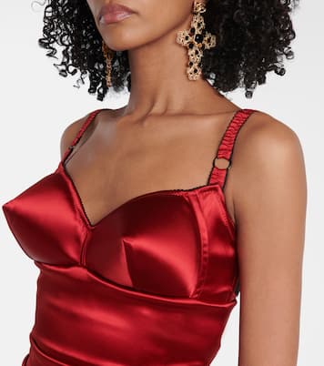 Robe midi en satin | Dolce&Gabbana
