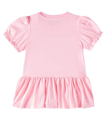 Bebé - vestido en mezcla de algodón | Moschino Kids