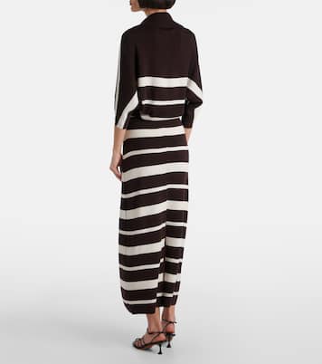 Solana striped wool and silk maxi dress | Proenza Schouler