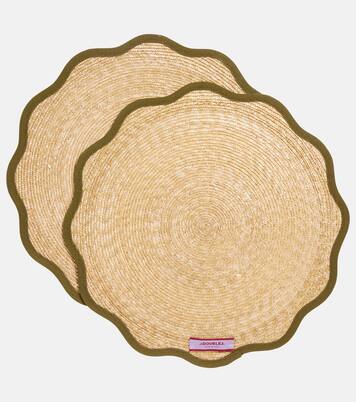 Set of 2 straw placemats | La DoubleJ