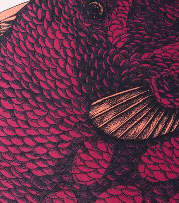 Coussin Pesce Balestra imprimé en soie | Fornasetti