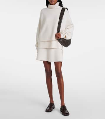 Clare high-rise cashmere miniskirt | Lisa Yang