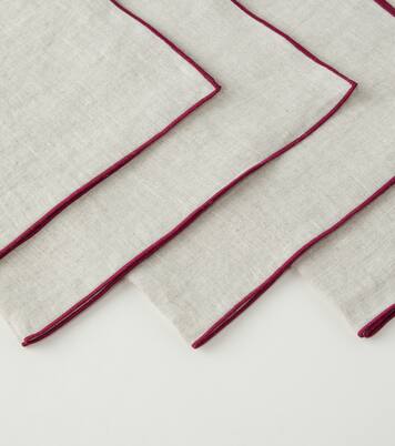 Set of 4 linen napkins | Once Milano