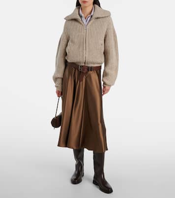 Ames silk satin midi skirt | Altuzarra