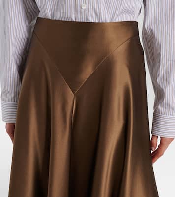 Ames silk satin midi skirt | Altuzarra