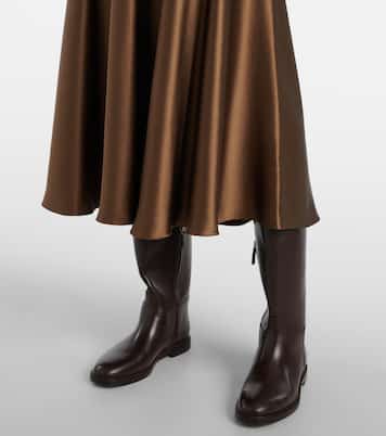 Ames silk satin midi skirt | Altuzarra