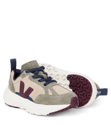 x Bonpoint Canary suede-trimmed sneakers | Veja Kids
