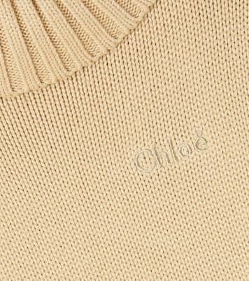 Turtleneck cotton and wool sweater | Chloé Kids