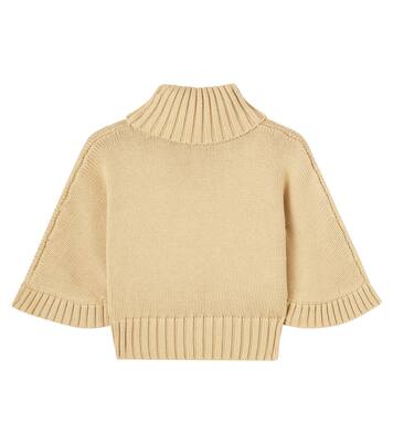 Turtleneck cotton and wool sweater | Chloé Kids