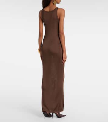 Ribbed-knit maxi dress | Saint Laurent