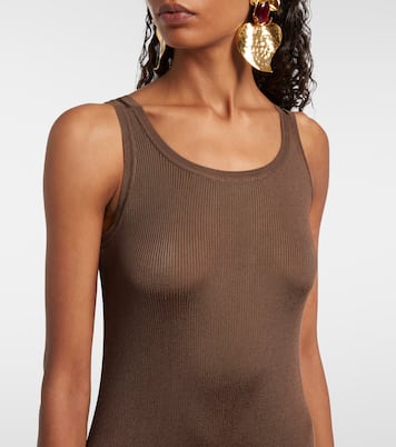 Ribbed-knit maxi dress | Saint Laurent