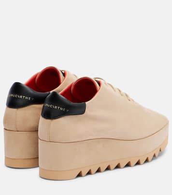 Sneak-Elyse faux suede wedge sneakers | Stella McCartney