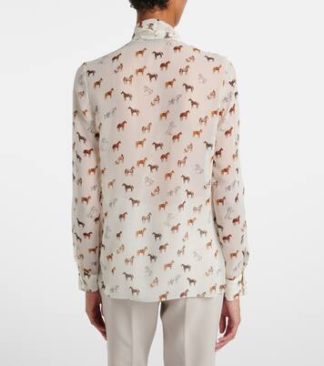 Shildon tie-neck silk blouse | Gabriela Hearst
