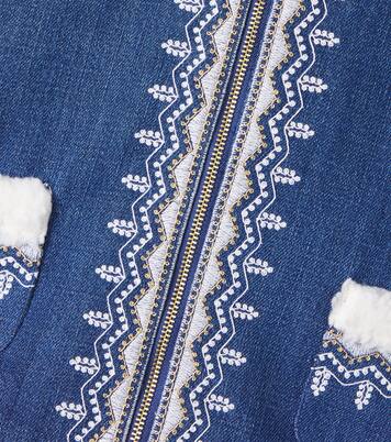 Embroidered cotton-blend jacket | Louise Misha