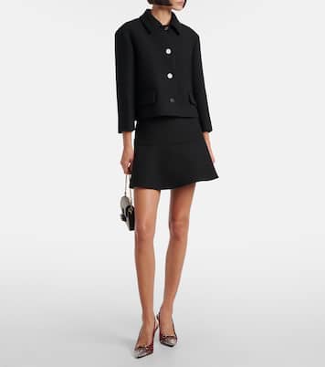 Pumps slingback Horsebit 85 con cristalli | Gucci
