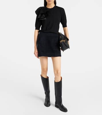 Chic Merino virgin wool ruffled sweater | Dorothee Schumacher