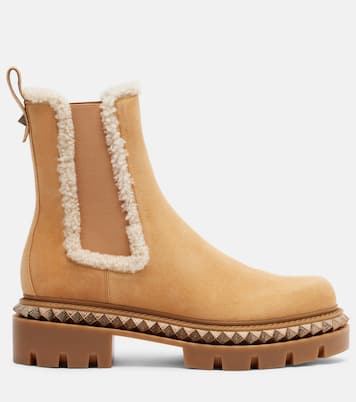 Chelsea Boots St Emilia aus Veloursleder mit Shearling | Christian Louboutin
