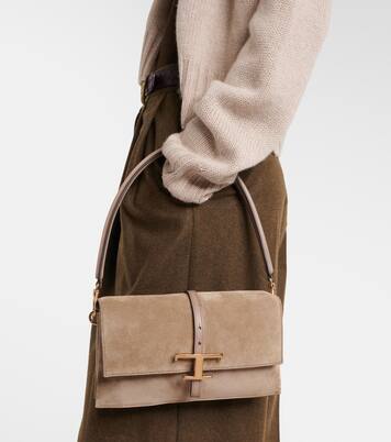 Bolso al hombro T Timeless Mini de ante | Tod's