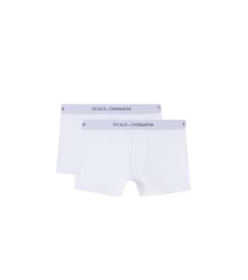 Set aus zwei Boxershorts aus Jersey | Dolce&Gabbana Kids