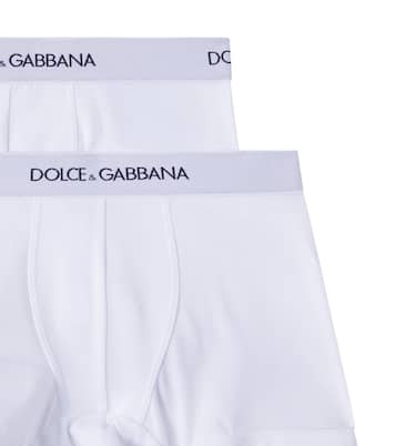 Set aus zwei Boxershorts aus Jersey | Dolce&Gabbana Kids