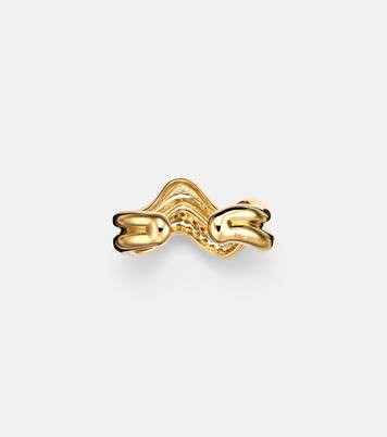 18kt gold (750/1000) ear cuff with diamonds | Shay Jewelry