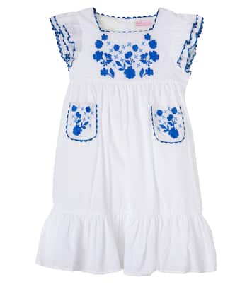 Evelyn embroidered cotton dress | La Coqueta