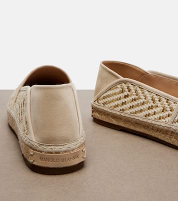Espadra raffia-effect espadrilles | Manolo Blahnik