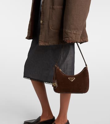 Prada Re-Edition suede shoulder bag | Prada