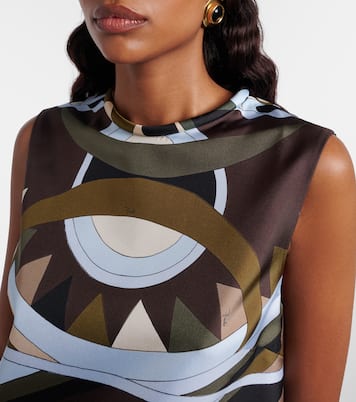 Vivara silk twill minidress | Pucci