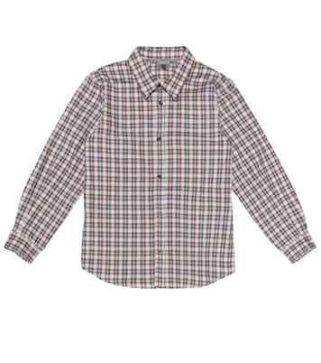 Camisa de algodón de cuadros | Bonpoint