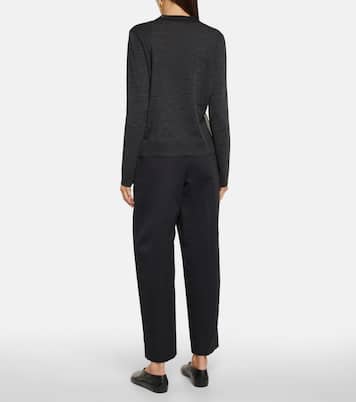 Semi-sheer wool and silk cardigan | Jil Sander