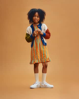Baskets V-10 en cuir et daim | Veja Kids