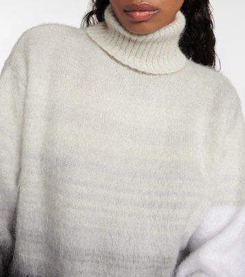 Dégradé printed mohair-blend sweater | Off-White