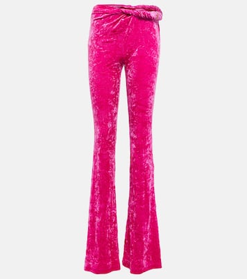 Pantaloni flared in velluto | Versace