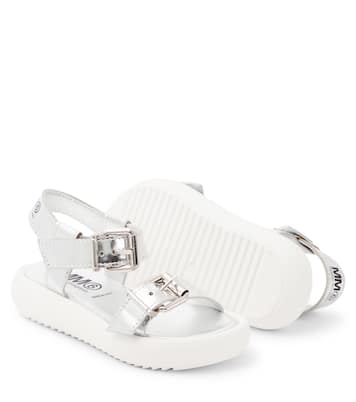 Sandali in pelle metallizzata | MM6 Maison Margiela Kids