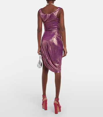Draped metallic lamé minidress | Vivienne Westwood