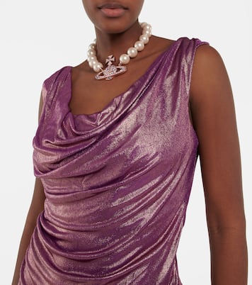 Draped metallic lamé minidress | Vivienne Westwood