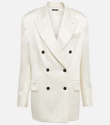 Blazer doppiopetto in raso | Tom Ford
