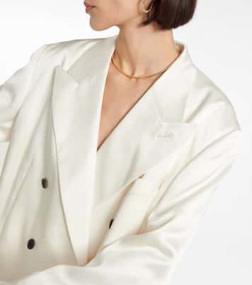 Blazer doppiopetto in raso | Tom Ford