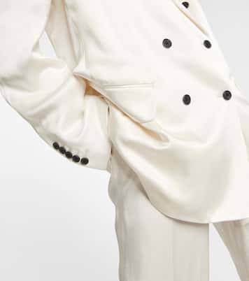 Blazer doppiopetto in raso | Tom Ford