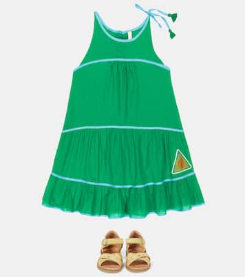 Abito Tiggy in cotone con balze | Zimmermann Kids