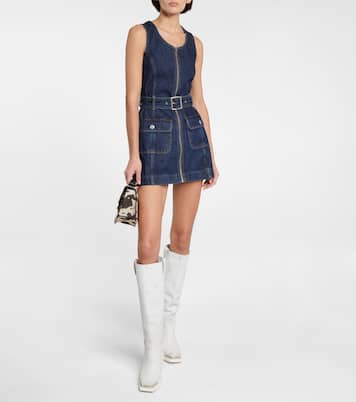 Belted denim minidress | Re/Done