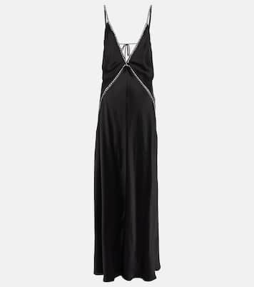 Crystal-embellished satin gown | Stella McCartney